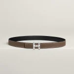 H Infini belt buckle & Reversible leather strap 24 mm - Image 2